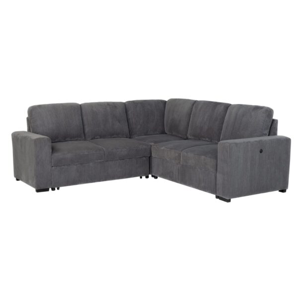 Melody - Sectional Sofa With Cushioning - Gray