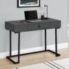 Computer Desk For Home Office, Laptop, Storage Drawers - Gray - Image 3