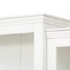 Retro Style 3 Piece Bookcase Display Cabinet With Adjustable LED Lighting, Tempered Glass Shelves - White - Image 12