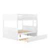 Full Over Full Bunk Bed With Twin Size Trundle - White - Image 2