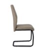 Dining Chair, Side, Upholstered For Dining Room, Contemporary (Set of 2) - Taupe - Image 4