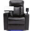 Power Recliner With Storage Arms, Cupholders, Swivel Tray Table And Cell Phone Stand - Brown - Image 10
