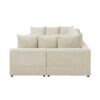 Haven - 6 Piece Modular Sectional - Cream - Image 6