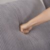 Modular Sectional Sofa With USB Charger And Petal Armrest - Gray - Image 23