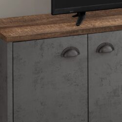 TV Stand, Console, Media Entertainment Center, Storage Cabinet, Contemporary And Modern - Gray
