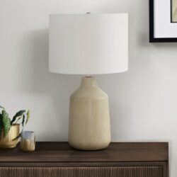 Lighting, Table Lamp, Concrete, Contemporary - Beige
