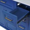 Bathroom Vanity With Sink, Soft Close Doors, Construction - Blue - Image 22