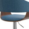 Lowell - Adjustable Swivel Bar Stool - Blue - Image 5