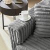 Plush Corduroy 4 Seat Sofa, Modern Comfy Upholstered Sofa Cloud Couch, Deep Seat Couches With Soft Pillows, Convertible Deep Seat Sofa Lounge Chair For Living Room - Gray - Image 19