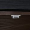 Modern Extendable & Rotating Cabinet With Drawer And Flip Doors For Versatile Storage - Black / Dark Walnut - Image 22