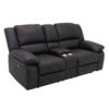 Marshall - Reclining Console Loveseat - Black - Image 9