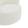 360 Degree Swivel Accent Barrel Chair With Adjustable Headrest Berber Fleece For Living Room, Bedroom, Office - Cream - Image 18