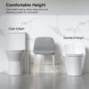 1 Piece Toilet With Dual Flush & Rimless Bowl - Glossy White - Image 14
