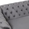 Sofa With Legs, Upholstered, Thick Removable Seat Cushion, 3 Seater - Gray - Image 17