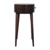 Rounded Small Console Table - Caramel - Image 3