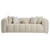 Beatrice - Modern Tufted Sofa - Ivory / White - Image 8