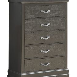 Sleek Transitional Chest - Metal Black