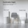 Glossy Tornado Flush 1 Piece Toilet With Dual Flush, Soft Close Seat - Gloss White - Image 12