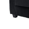Modern 4 Seater Corduroy Sofa Couch With USB Ports And Hidden Storage - Black - Image 21