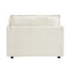 Modern Armchair Sofa Cozy Upholstered Sofa Chair With Movable Ottoman, Wide Seat, Curved Armrests And Soft Pillows Chenille - Beige - Image 16