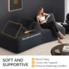 Oversized Modular Sectional Sofa Set With Removable Backrests And Soft Pillows, Deep Seat Couch & Sofa Bed For Living Room - Dark Gray - Image 20