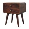 Curved Nightstand - Walnut - Image 6