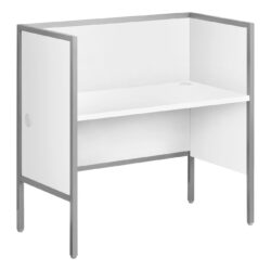 Office Cubicle, Desk, Commercial Grade, Contemporary & Modern - White