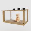 Transparent Acrylic Window Cat Perch Catio Cat Window Box - Natural Wood / Transparent - Image 6