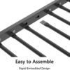 Adam - Twin Over Full Bunk Guard Rail - Black With White Mesh - Image 2