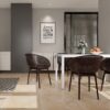2 Piece Durable Single Chair With Mesh Hollow Out Design - Warm Gray - Image 9