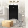 20" Bathroom Vanity With Sink, Soft Close Door, Adjustable Shelf - Black - Image 9