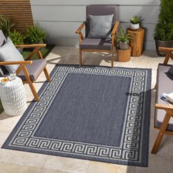 Sunshine - 7'10" X 10'3" Indoor, Outdoor, Area Rug - Blue