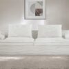 Nimbus - Oversized Full Foam 4 Seater Couch For Living Room Upholstered In Soft Corduroy, Wide Armrests - Ivory - Image 6