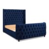 Brooklyn - Queen Tufted Panel Bed Headboard And Footboard Set - Navy Blue - Image 3