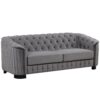Sofa With Legs, Upholstered, Thick Removable Seat Cushion, 3 Seater - Gray - Image 12