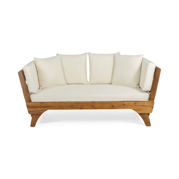 Outdoor Expandable Daybed And Cushions - Teak