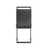 Modern Dining Chairs With High Back Upholstery, C Shaped Tube Design Metal Legs (Set of 2) - Gray - Image 15