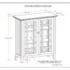 Bedford - Medium Storage Cabinet - Dark Tobacco Brown - Image 2