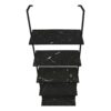 Bookshelf, Bookcase, Etagere, Ladder, 5 Tier, For Office, Marble Look Contemporary & Modern - Black - Image 5