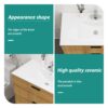 Rectangular Single Vanity Top With 1 Faucet Hole Construction - White - Image 6