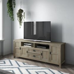 Burlington - TV Media Stand - Distressed Gray