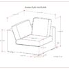Jasmine - Right Arm Sofa Module - Gray - Image 17