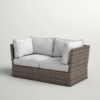 Patio Loveseat With Cushions - Espresso - Image 4