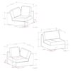 Jasmine - 3 Seater Sofa - Gray - Image 14