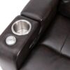 Power Recliner With Storage Arms, Cupholders, Swivel Tray Table And Cell Phone Stand - Brown - Image 24