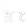 Charlston - King Sleigh Bedroom Set With LED Lighting - White - Image 8