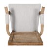 Elegant French Country Style Dining Chair With Cane Backrest - Light Gray - Image 10