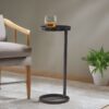 Yancey - Round Metal Accent Table - Antique Bronze - Image 2