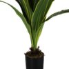 47" Tall, Artificial Plant, Dracaena Tree, Indoor, Faux, Fake, Floor, Greenery, Potted, Real Touch, Decorative - Green / Black - Image 2