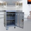 30 And 2 Bay Mobile School Charging Cart Station For Chromebook, Tablet And Laptop Computer With Power Strip Included - Silver - Image 13
